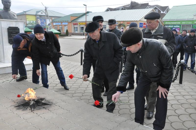 Саба  ракетачылар  һәм  артиллеристлары митингка чыкты