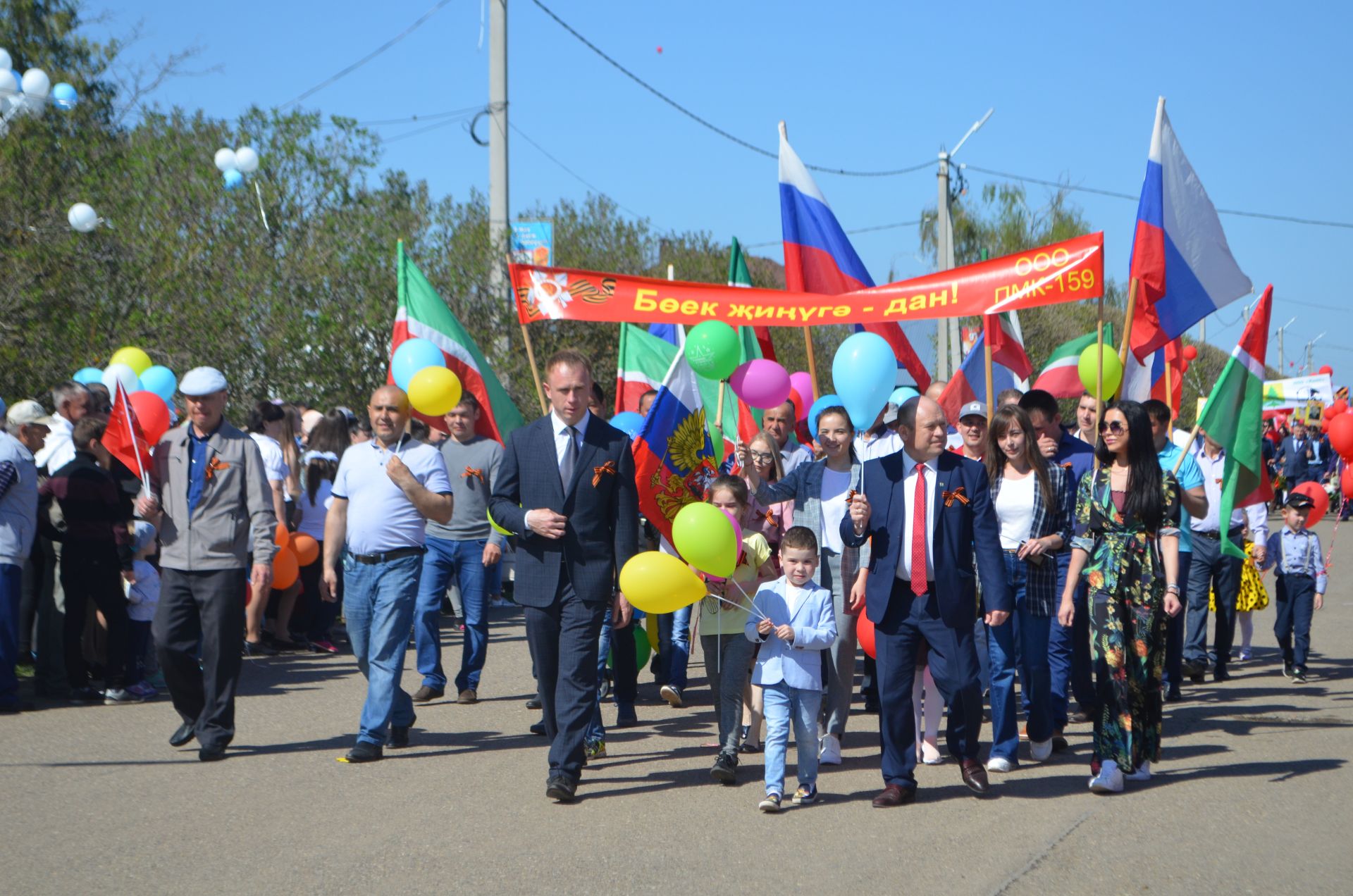 Сабада Бөек Җиңүнең 74 еллыгына багышланган парад