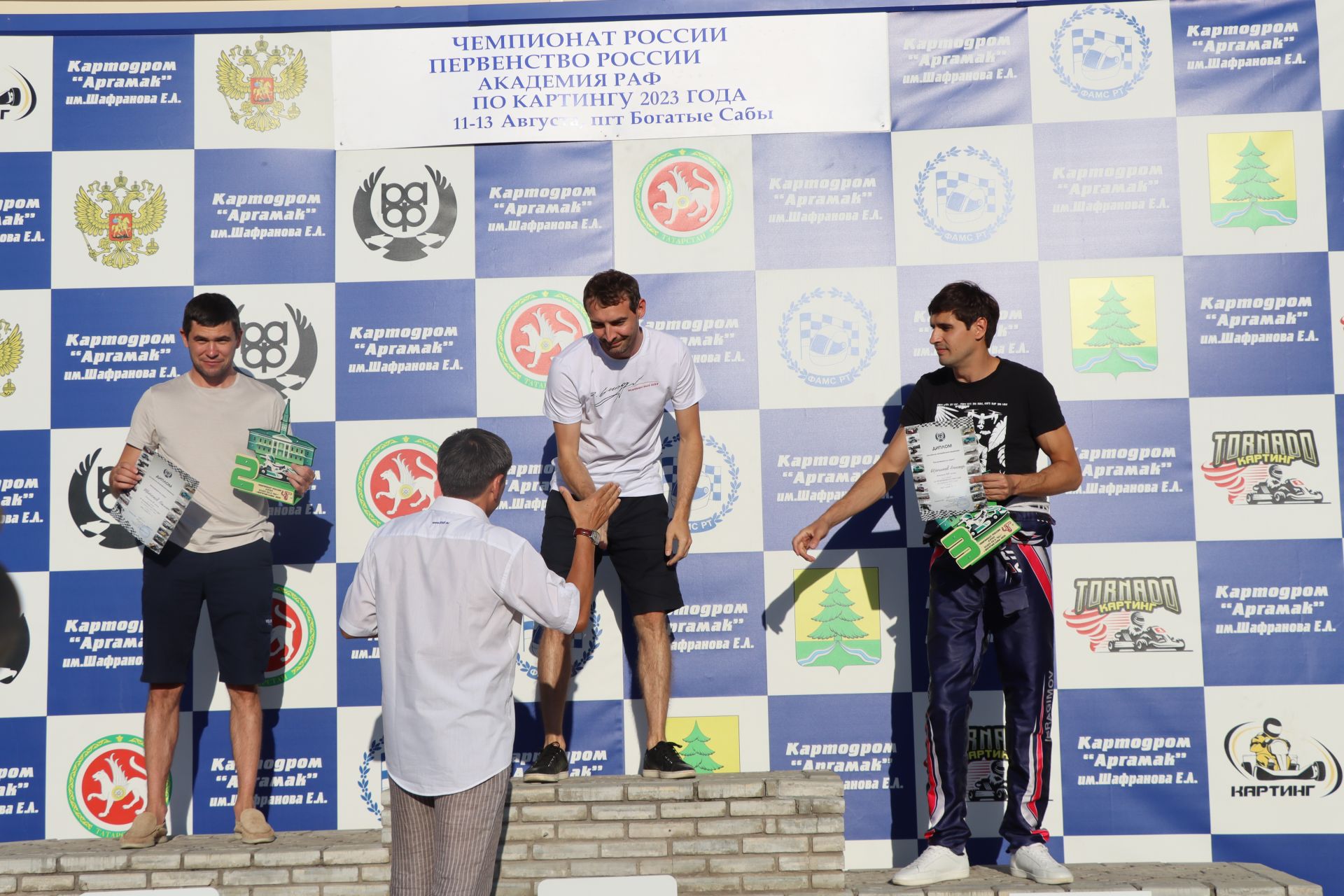 «Аргамак» картодромында  Россия чемпионаты җиңүчеләрен бүләкләү тантанасы узды