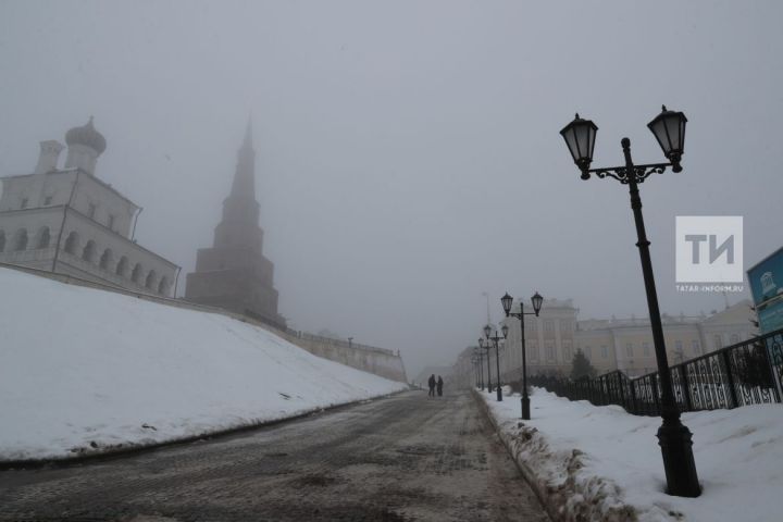 Бүген Татарстанда урыны белән юеш кар явачак