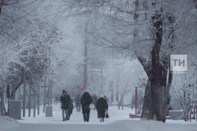 Алдагы өч сәгатьтә Татарстанда көчле буран булачак