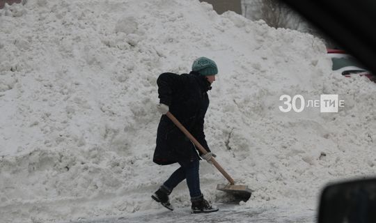 Казан яны бистәләрендә яшәүчеләр, урамнарны кардан чистартып, акча эшли ала