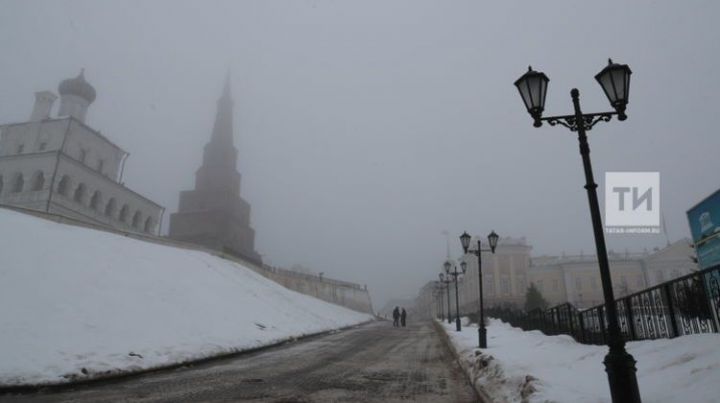 Татарстан синоптиклары көчле бозлавык һәм томан хакында кисәтә