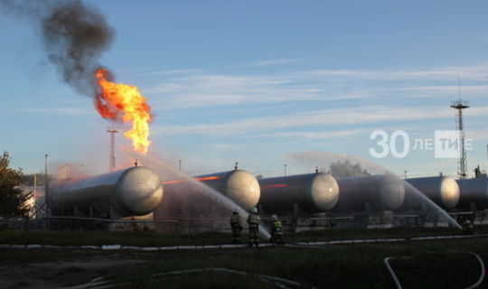 Казанда газ тарату станциясендә чыккан янгын аркасында гадәттән тыш режим кертелде