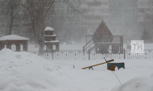 Татарстан синоптиклары буран, көчле җил һәм бозлавык турында кисәтә