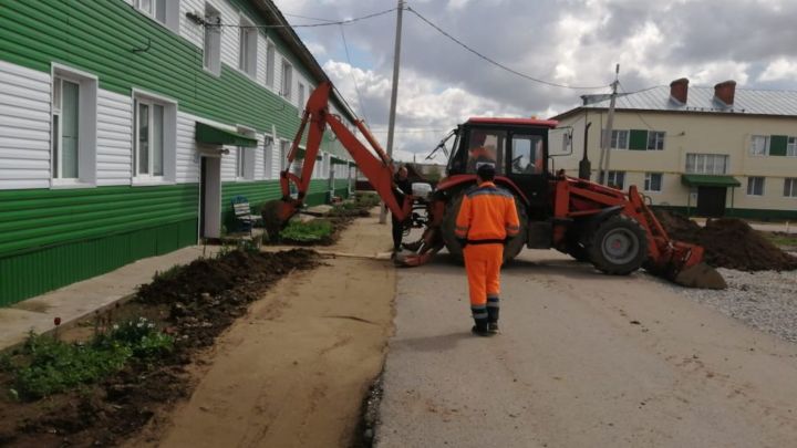 Сабада купфатирлы йортлар ишегалдында төзекләндерү эшләре башкарыла