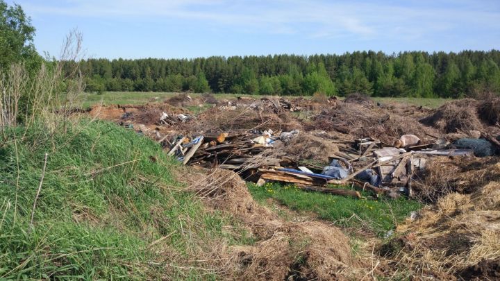 Иске Икшермә авыл җирлеге биләмәсендә законсыз чүплек табылды