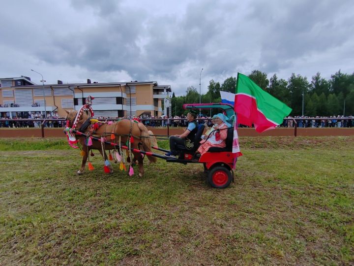 Сабантуйдагы ат чабышында Бөркет, Тамчы һәм Каталея кушаматлы атлар беренче килде