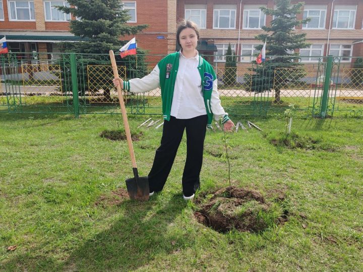 Шәмәрдән укучылары «Хәтер бакчасы» акциясенә кушылды