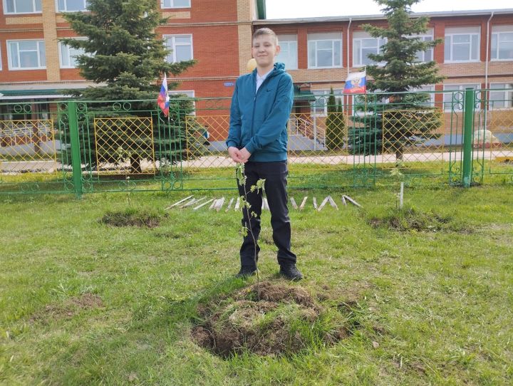 Шәмәрдән укучылары «Хәтер бакчасы» акциясенә кушылды